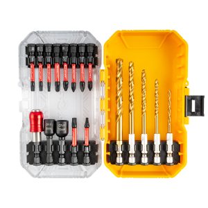 IMPACT POWER BIT SET 18PC BIT HOLDER 50MM NUTSETTERS & DRILL BITS