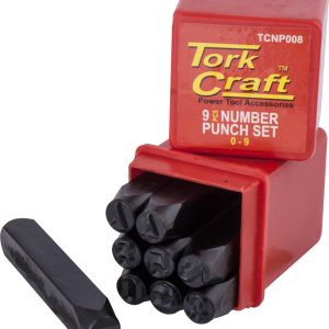 NUMBER PUNCH SET 8MM (0-9MM) BLACK FINISH