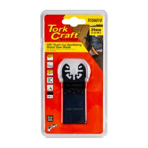 QUICK CHANGE FLUSH CUT WOOD SAW BLADE 34MM(1-5/16')14TPI CRV