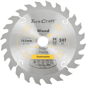 BLADE CONTRACTOR 165 X 24T 20/16 CIRCULAR SAW TCT