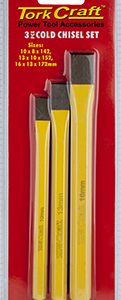 TORK CRAFT COLD CHISEL SET 3PC