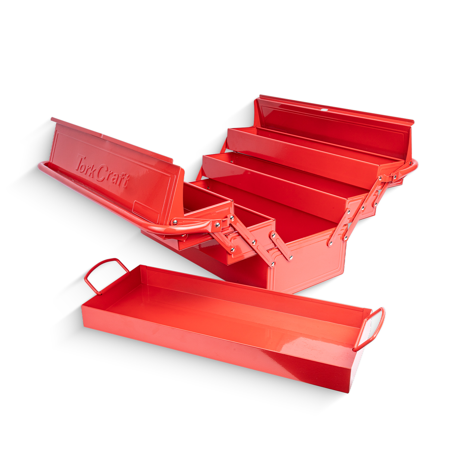 CANTILEVER TOOL BOX EMPTY 6X TRAY 470X220X230MM