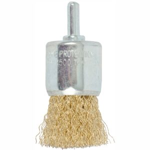 WIRE END BRUSH 30MM X 6MM SHAFT BLISTER