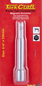 NUTSETTER MAGNETIC 5/16'X 100MM 1/CARD