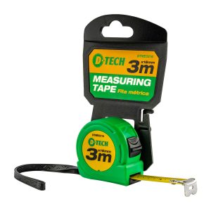 MEASURING TAPE 3M X 16MM PLASTIC CASING STANDARD HOOK & BELT CLIP