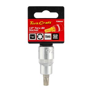 SOCKET BIT 1/2'DR TORX T45 S2 MATERIAL