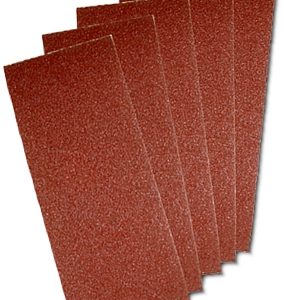 SANDING SHEET ORB 115 X 280MM 120 GRIT NO HOLES 5/PK HOOK AND LOOP